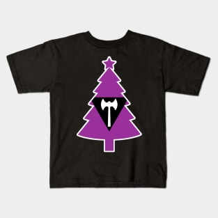 Christmas Tree LGBT Flag Labrys Lesbians Kids T-Shirt